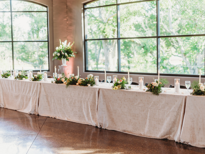 Reception area of Texas Wedding Ministers couple
